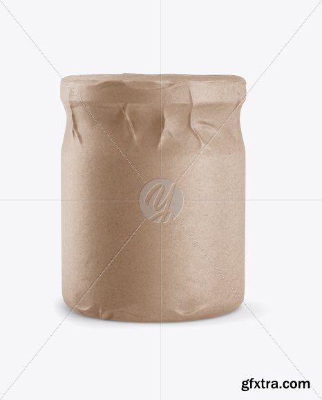 Jar in Kraft Paper Wrap Mockup 30723