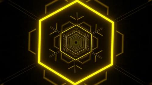 Videohive - Vj Loop Flashing Hexagon 02 - 35083657 - 35083657