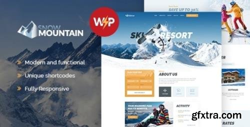 ThemeForest - Snow Mountain v1.2.4 - Ski Resort & Snowboard School WordPress Theme - 20631645