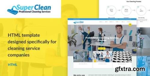 ThemeForest - Super Clean v1.0 - Cleaning Services HTML Template - 19947280