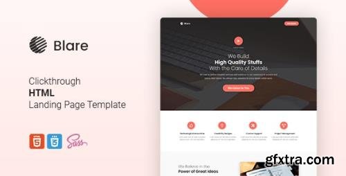 ThemeForest - Blare v1.0 - Clickthrough HTML Landing Page Template - 28556241