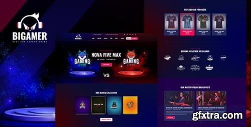 ThemeForest - Bigamer v1.0 - Online eSports And Gaming Tournaments HTML Template - 34258637