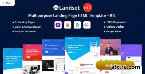 ThemeForest - Landset v1.2 - Multipurpose Landing Page Template - 26206376