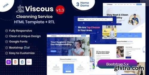 ThemeForest - Viscous v1.3 - Cleaning Services HTML Template - 26055429