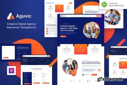 ThemeForest - Aguvic v1.0.0 - Creative Digital Agency Elementor Template Kit - 35177642