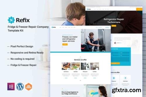 ThemeForest - Refix v1.0.0 - Appliance Repair Company Elementor Template Kit - 35105457