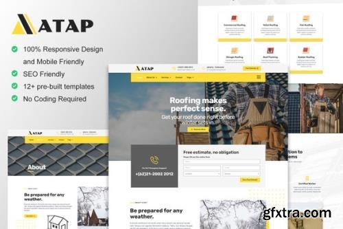 ThemeForest - Atap v1.0.0 - Roofing Service & Construction Elementor Template Kit - 35179728