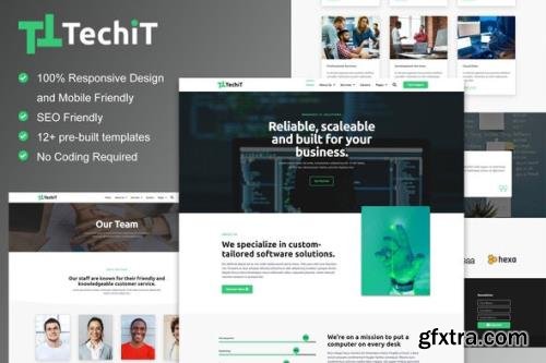 ThemeForest - TechIT v1.0.0 - Tech Company Elementor Template Kit - 35058547