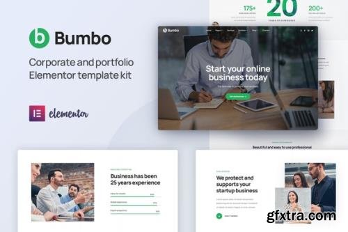 ThemeForest - Bumbo v1.0.0 - Business Startup Portfolio Elementor Template Kit - 35061732