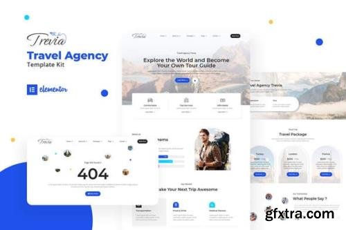 ThemeForest - Trevia v1.0.1 - Travel Agency Elementor Template Kit - 34951284