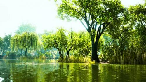 Videohive - Scenic View of the Park in the Center of the Big City in the Summer - 35165139 - 35165139