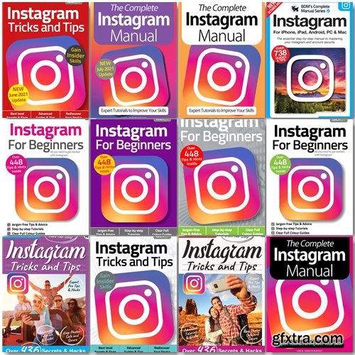 Instagram The Complete Manual, Tricks And Tips, For Beginners - 2021 Full Year Issues Collection