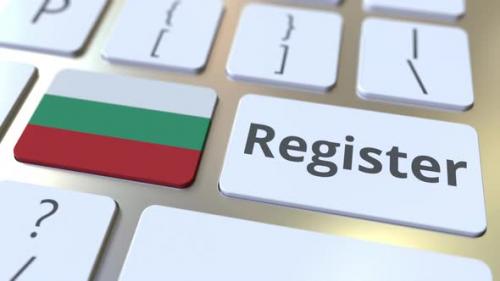 Videohive - Register Text and Flag of Bulgaria on the Keyboard - 35170569 - 35170569