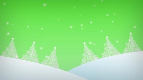 Videohive - Animated Greeting Card with Christmas Trees - 35172406 - 35172406