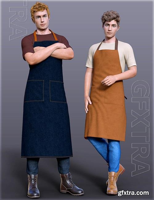 dForce H&C Apron and Casual Outfit for Genesis 8 Male(s)