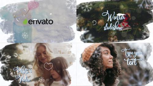 Videohive - Winter Holiday Slideshow | DaVinci Resolve - 35132962 - 35132962