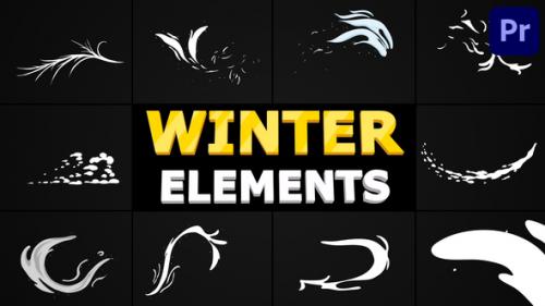 Videohive - Hand-Drawn Winter Elements | Premiere Pro - 35181232 - 35181232