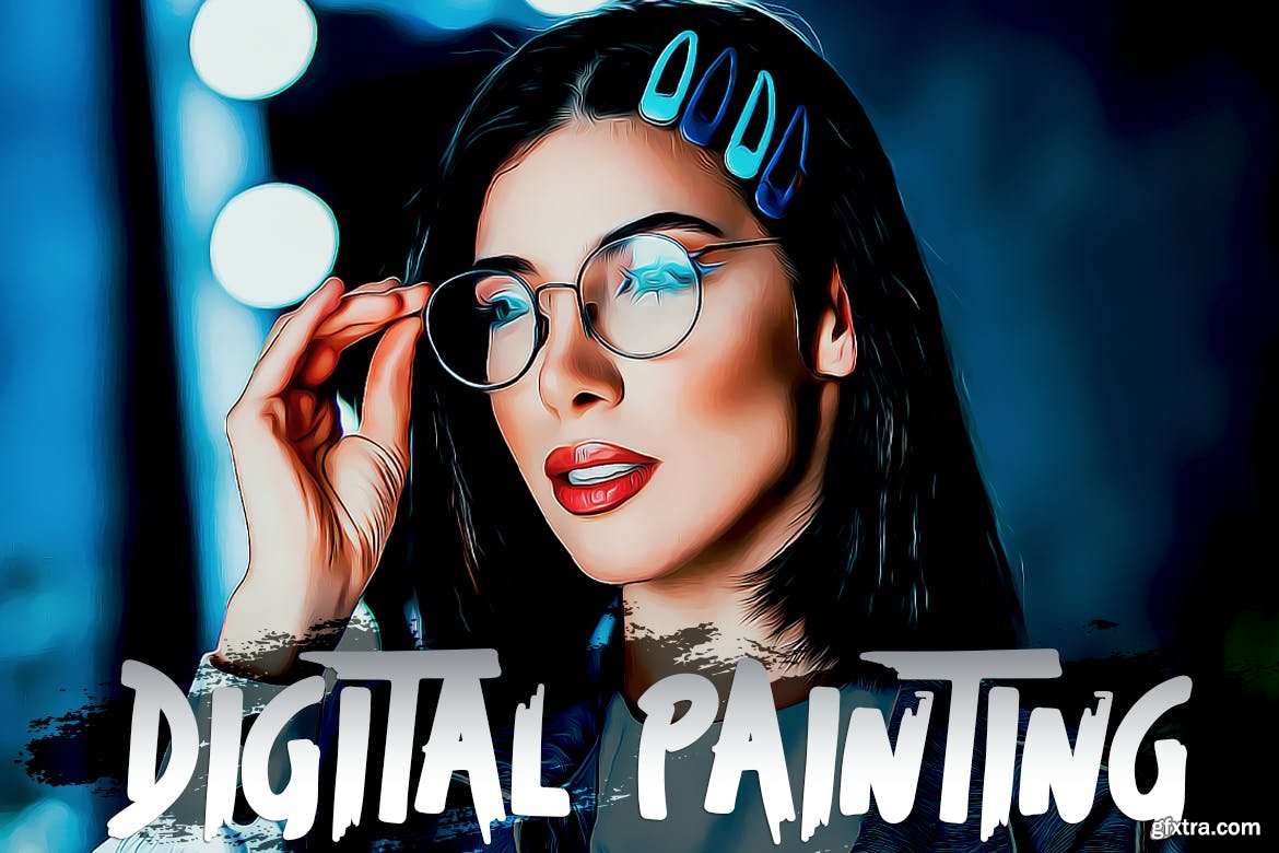 Digital Painting Photoshop Action » GFxtra