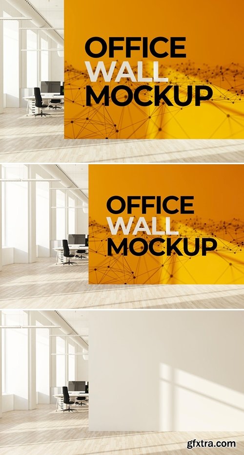 Office Wall Mural Mockup