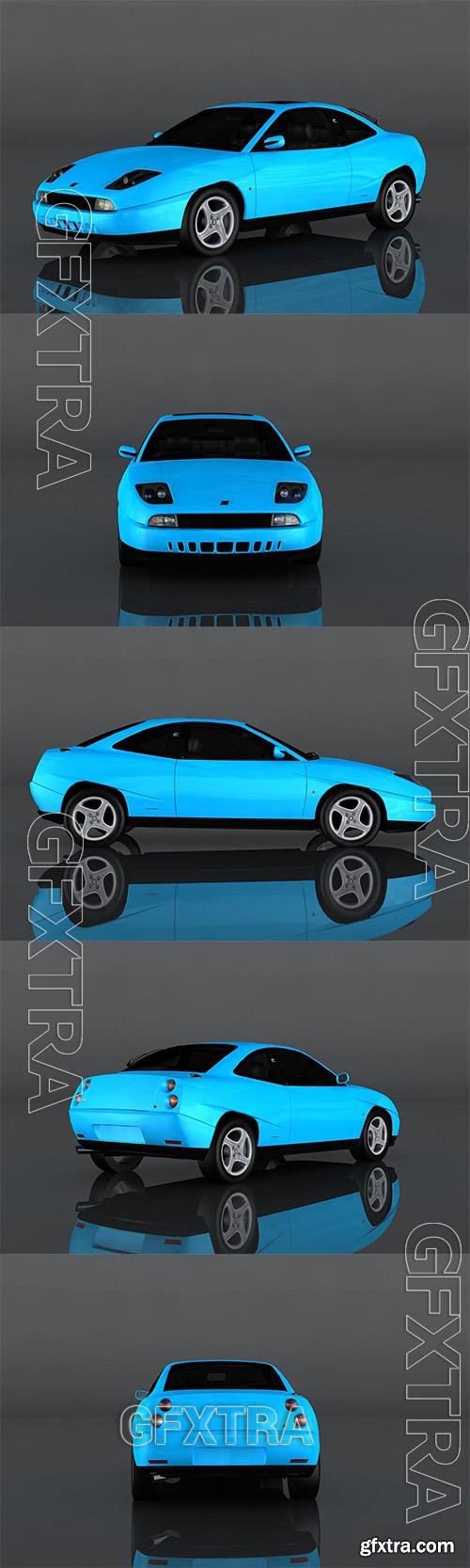 2000 FIAT Coupe Turbo 3D Model o175634