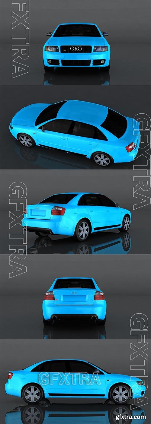 2004 Audi S4 quattro3d model Model o175669