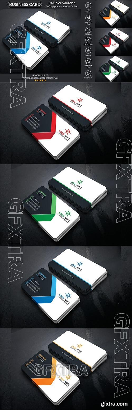 Business Card Design Template Corporate Identity o90879