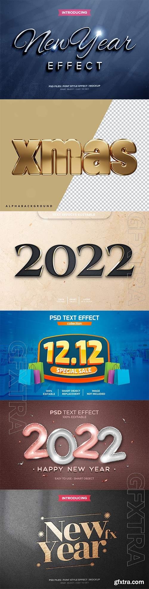 2022 new year 3d rendering isolated psd