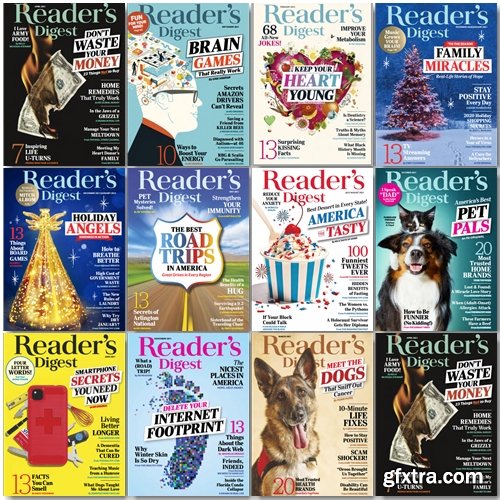 Reader\'s Digest USA - 2021 Full Year Issues Collection