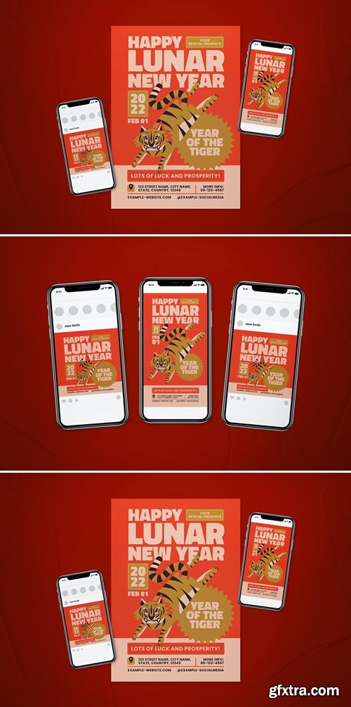 Lunar New Year Flyer Set