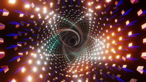 Videohive - VJ Loop Tunnel of Bright Light Flashes - 35182482 - 35182482