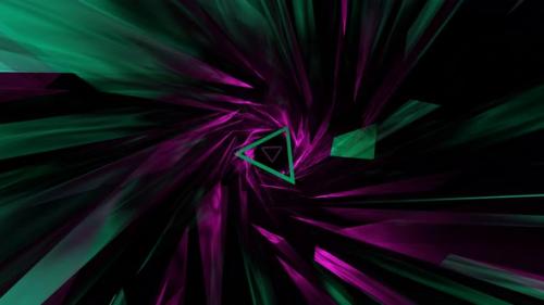 Videohive - VJ Loop Bright Shimmering Crystal Tunnel 1012 - 35182513 - 35182513