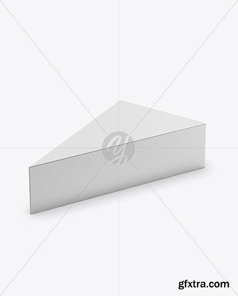 Matte Metallic Cheese Triangle Box Mockup 81819