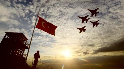 Videohive - Turkish Military and Warplanes Watching at the Border - 35185946 - 35185946