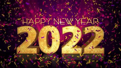 Videohive - Happy New Year 2022 Celebration 4K - 35188615 - 35188615