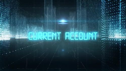 Videohive - Skyscrapers Digital City Economics Word Current Account - 35197272 - 35197272