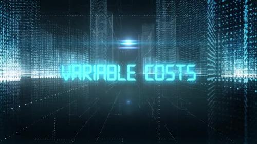 Videohive - Skyscrapers Digital City Economics Word Variable Costs - 35197274 - 35197274