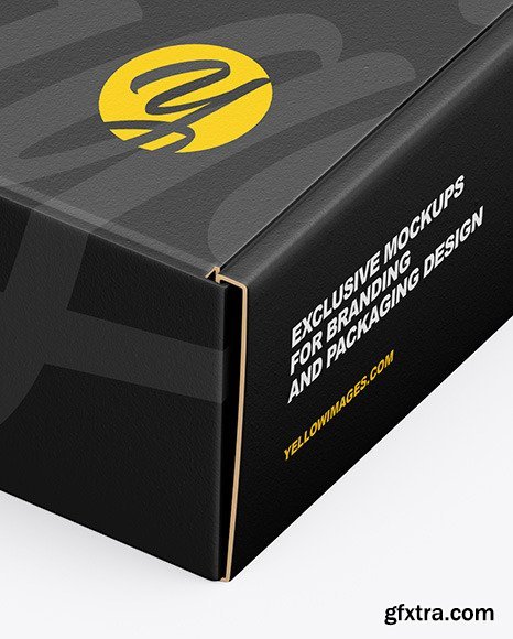 Paper Box Mockup - Half Side View 47998