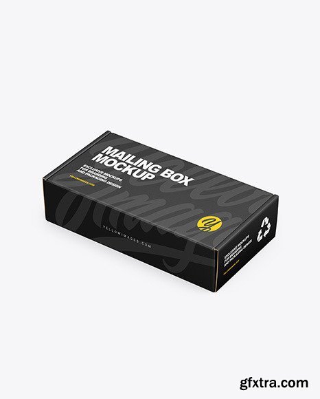 Paper Box Mockup - Half Side View 47998