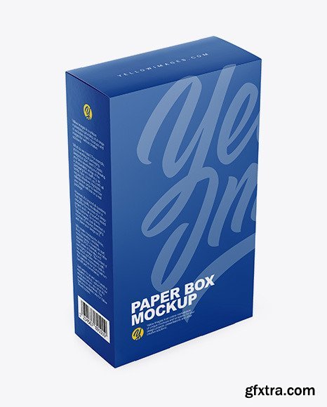 Paper Box Mockup - Half Side View 47985