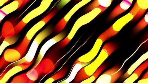 Videohive - Abstract Vertical Wavy Red And Yellow Stripes 4K - 35199719 - 35199719