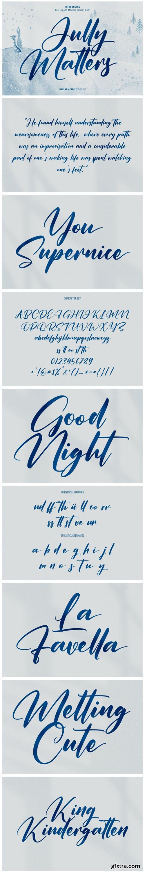 Jully Matters Script Font