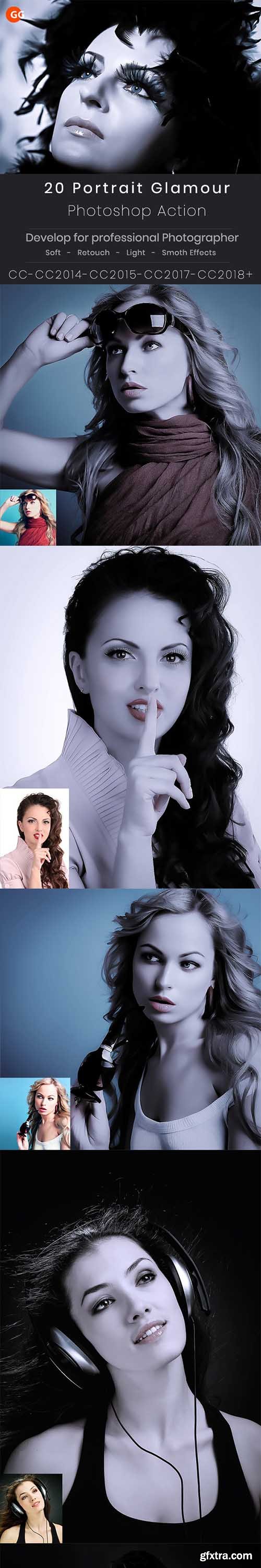 GraphicRiver - 20 Portrait Glamour Action 21297153