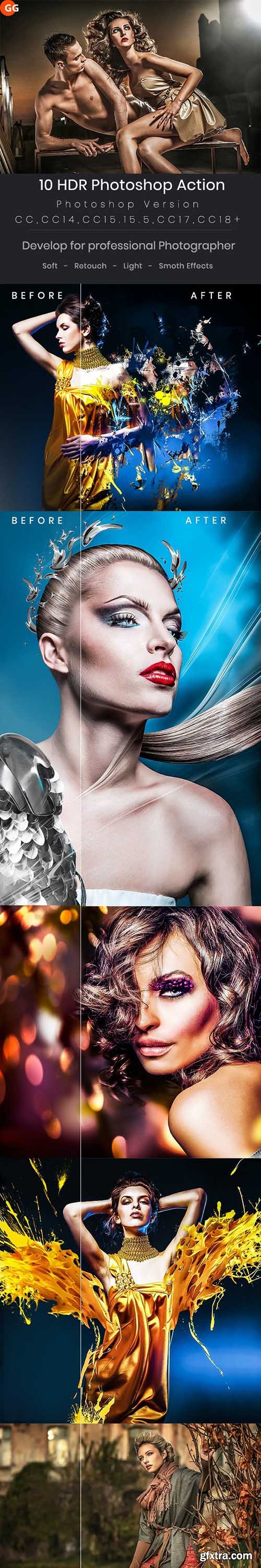 GraphicRiver - 10 HDR Photoshop Action 21960564