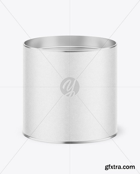 Tin Can with Kraft Label Mockup 87039