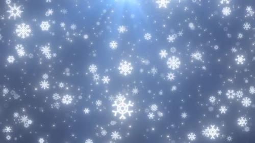 Videohive - Falling Snowflakes and White Snow Particles Winter Christmas Holiday - 35156806 - 35156806