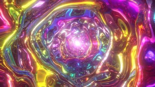 Videohive - Super Psychedelic Trip In Colorful Rainbow Wormhole Tunnel Abstract - 4K - 35156821 - 35156821