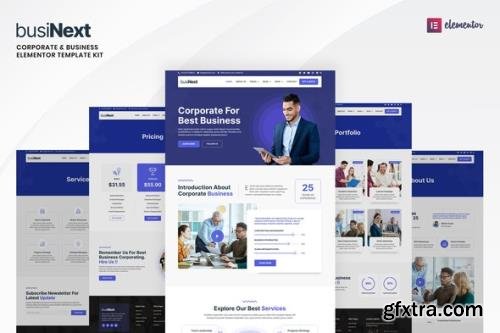 ThemeForest - Businext v1.0.0 - Corporate Business Elementor Template Kit - 35180347