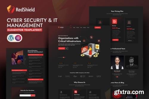 ThemeForest - RedShield v1.0.4 - Cyber Security & IT Management Template Kit - 35075637