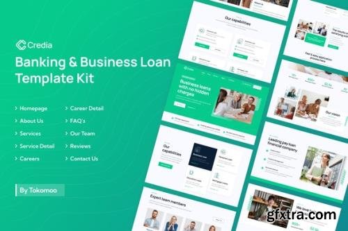 ThemeForest - Credia v1.0.1 - Banking & Business Loan Elementor Template Kit - 35216709