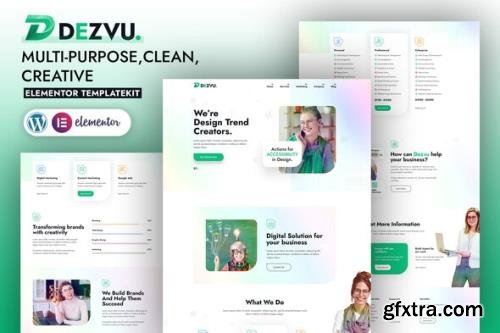 ThemeForest - DezVu v1.0.2 - Creative Agency Elementor Template Kit - 35145098